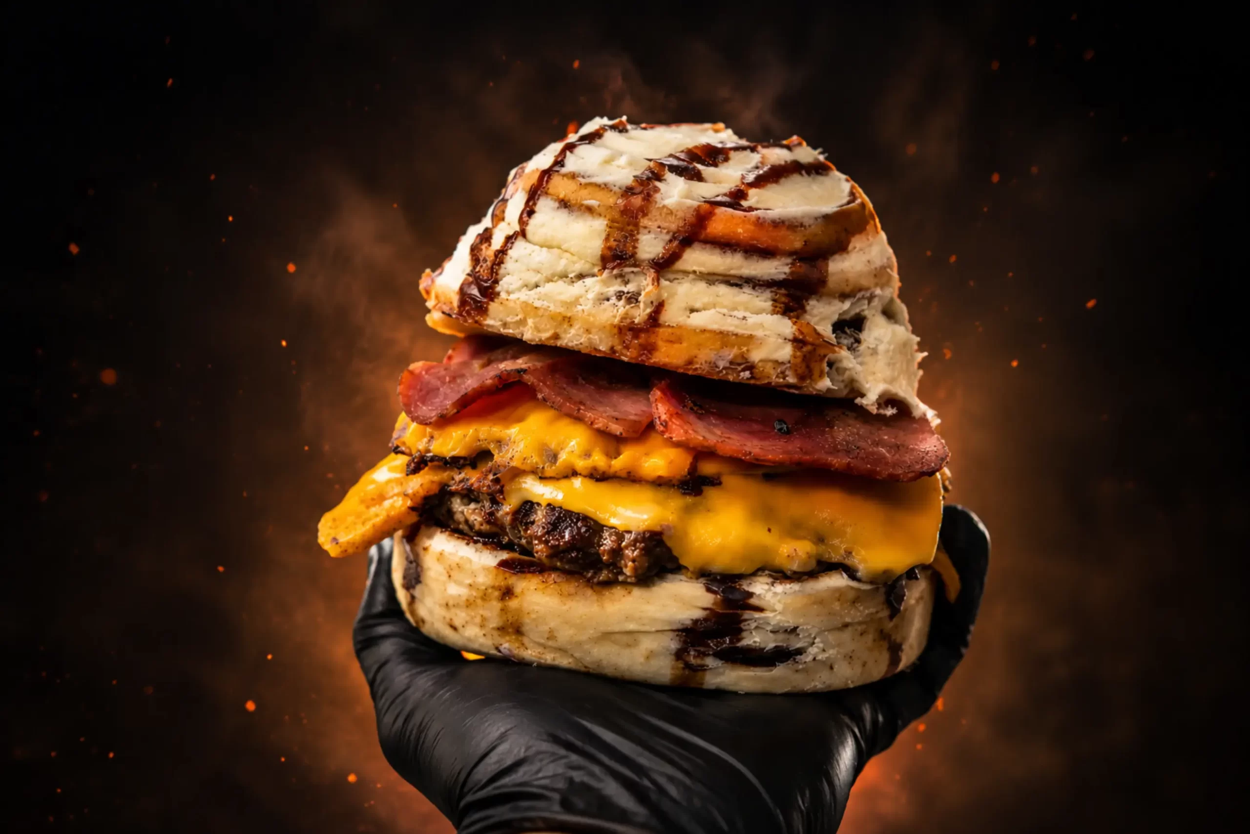 bros burger roll burger